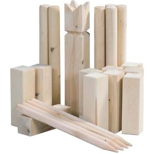 Outdoor Play Kubb Houten Werpspel FSC met Draagtas