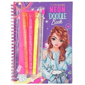 TOPModel Neon Doodle Kleurboek met Neon Stiften