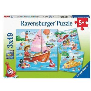 Watervoertuigen Puzzel (3x49 Stukjes)