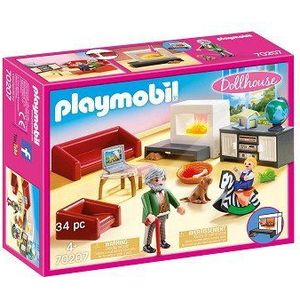 PLAYMOBIL Dollhouse Huiskamer met openhaard - 70207