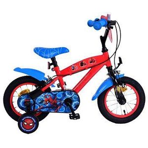 Ultimate Spider-Man Fiets - 12" - Blauw/Rood - Twee handremm