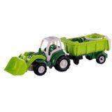 Cavallino XL Tractor Groen met Kiep- Aanhangwagen en Emmerset, 9dlg.