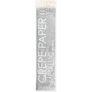 Metallic Crepepapier Zilver, 50x150cm