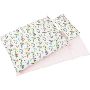 Goki - Poppen Beddengoedset - Regenboog - Katoen - 3dlg.