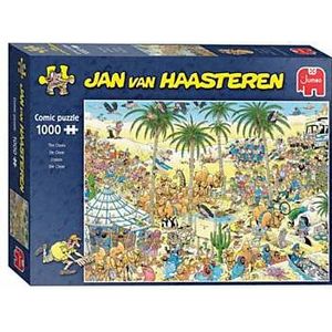 JvH De Oase 1.000 stukjes puzzel - Wandelen door de woestijn met unieke pasvorm en vorm - Geschikt voor alle leeftijden