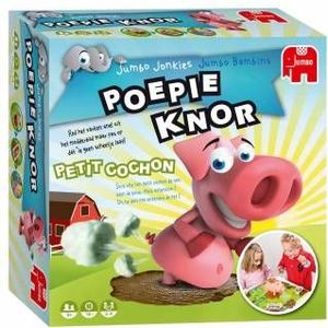 Jumbo Poepie Knor - Red het varken snel uit het modderbad! Geschikt voor 2-4 spelers vanaf 3 jaar