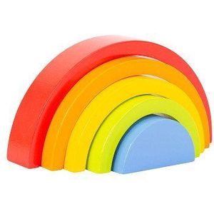 Houten Regenboog Bouwblokken - Hout Speelgoed Vanaf 1 Jaar