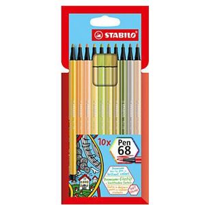 STABILO Pen 68 - Viltstift - Set Met 10 Stuks