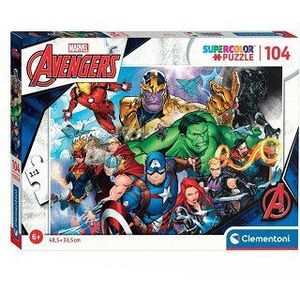 Clementoni Legpuzzel Marvel Avengers 48,5 Cm Karton 104 Stukjes