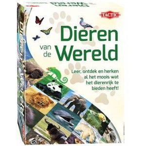 Tactic Dieren van de Wereld Card Game - Leerzaam en leuk spel voor 2-6 spelers vanaf 8 jaar