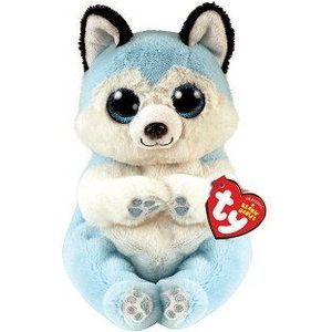 Ty Beanie Babies Bellies Thunder Blue Husky, 15cm