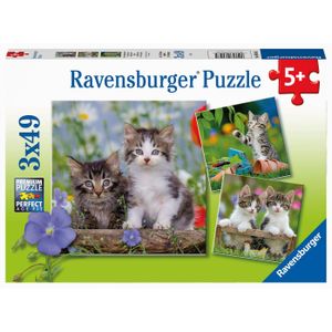 Ravensburger puzzel katten - 3x49 stukjes - kinderpuzzel