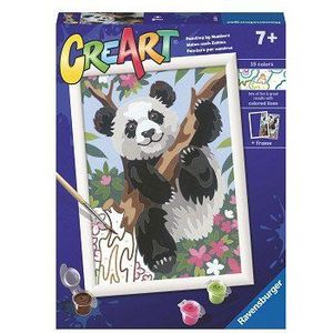 CreArt Schilderen op Nummer - Speelse Panda