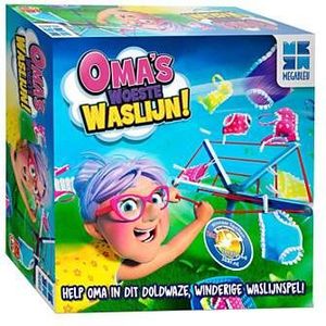 Oma's Woeste Waslijn - Spannend gezelschapsspel voor kinderen vanaf 4 jaar
