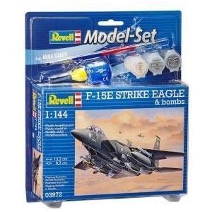 1:144 Revell 63972 F-15E Strike Eagle & Bombs - Model Set Plastic Modelbouwpakket