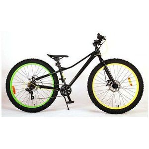 Volare Gradient Fiets - - 26" - Zwart Geel Groen - 7 speed -