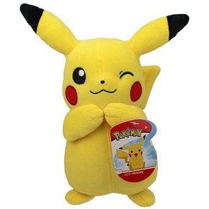 Pokémon Knuffel Pluche - Pikachu Knipoog, 20cm