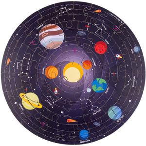 Bigjigs Vloerpuzzel Zonnestelsel Rond, 39cm