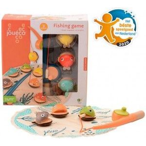 Jouéco Houten Visspel - Geschikt voor kinderen vanaf 2 jaar - Vang alle visjes met dit leuke spel