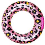 Swim Essentials Zwemring Panterprint Rose Goud, 70cm