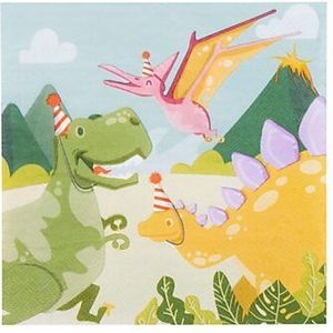 Servetten Dino Party, 33x33cm