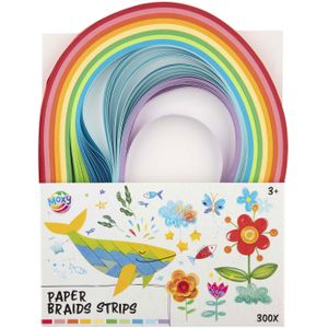 Papieren Vlechtstroken, 300st.