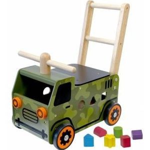 I'm Toy Loop- en Duwwagen Legertruck