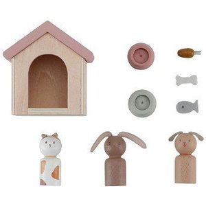 Little Dutch houten Aanvulset poppenhuis - huisdieren FSC