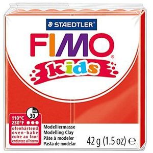 FIMO Kids Boetseerklei Rood, 42gr