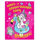 Kleur- & Glitter Stickerboek Unicorn