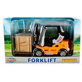 2-play Vorkheftruck Pull-back 14 Cm Geel/Zwart