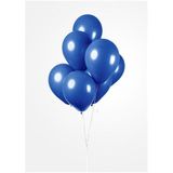 Blauwe ballonnen 30cm - 10 stuks | Biologisch afbreekbaar en geschikt voor helium