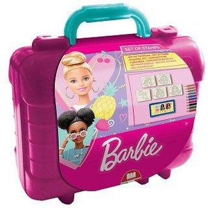 Barbie Reis Stempel- en Kleurkoffer