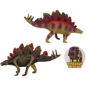 Animal World Tweezijdige Dino - Stegosaurus