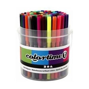 Emmer met 100 Stiften, 18 Kleuren
