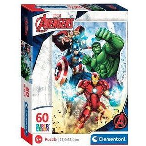 Clementoni Legpuzzel Super Color Marvel Avengers, 60st.