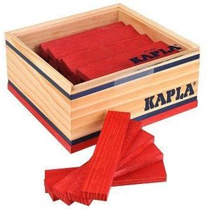 KAPLA, 40 Plankjes Rood