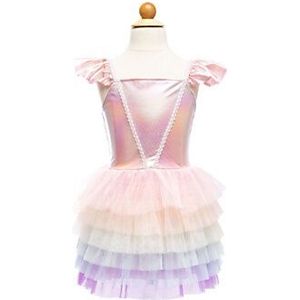 Regenboog Tutu Verkleedjurk, Roze, 5-6jr