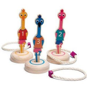 BS Toys Ringwerpen Vogels Hout  - Werpspel