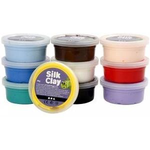 Silk Clay - Basiskleuren, 10x40gr.