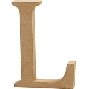 Creative Letter L Mdf 13 Cm