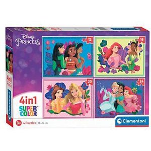 Disney Princess Puzzel (12-24 Stukjes, 4-in-1)