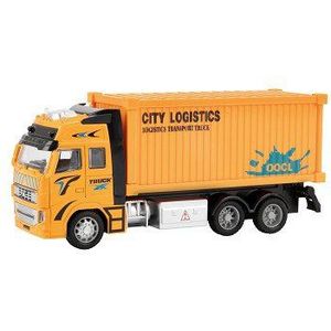 Toi-toys Container Vrachtwagen Oranje 12 Cm
