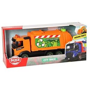 Dickie City Truck - Vuilniswagen Oranje