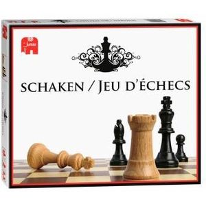 Jumbo Schaken - Het klassieke schaakspel met houten speelstukken | Geschikt voor 2 spelers vanaf 6 jaar