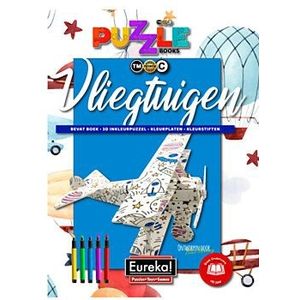 Eureka 3D Puzzle Books Kleur- en Puzzelboek - Vliegtuigen