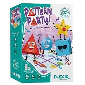 Flexiq - Pattern Party! Kaartspel | Leeftijd 5+ | 2-4 spelers | Snel en leuk reactiekaartspel