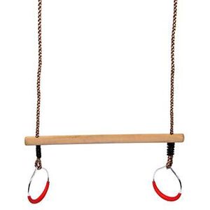 Swingking Trapeze Hout met Ringen