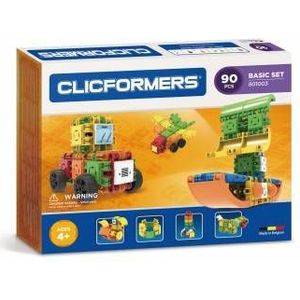 Clicformers bouwblokken - Basis 90 onderdelen - Bouwset