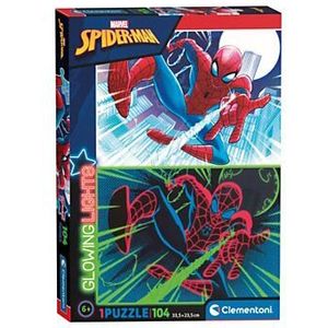 Clementoni Glow in the Dark Puzzel Spiderman, 104st.